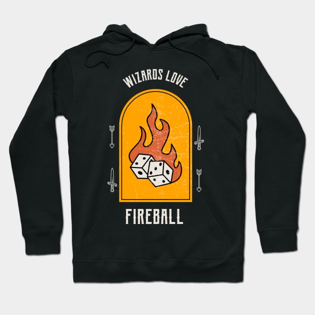 Wizards Love Fireball Hoodie by Zainmo